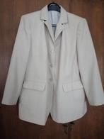 Beige blazerjas voor dames maat 44 c/k in zeer goede staat, Ophalen, Kostuum of Pak, Beige, Maat 42/44 (L)