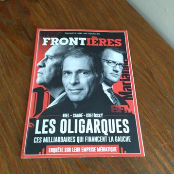 Het tijdschrift Frontières  beschikbaar voor biedingen