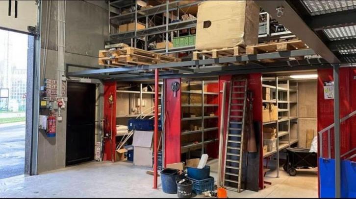 magazijnrek meta magazijninrichting met verdiep meta-clip, Zakelijke goederen, Kantoor en Winkelinrichting | Magazijn, Stelling en Opslag