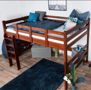 Hoogslaper Massief Beukenhout Bed beschikbaar voor biedingen