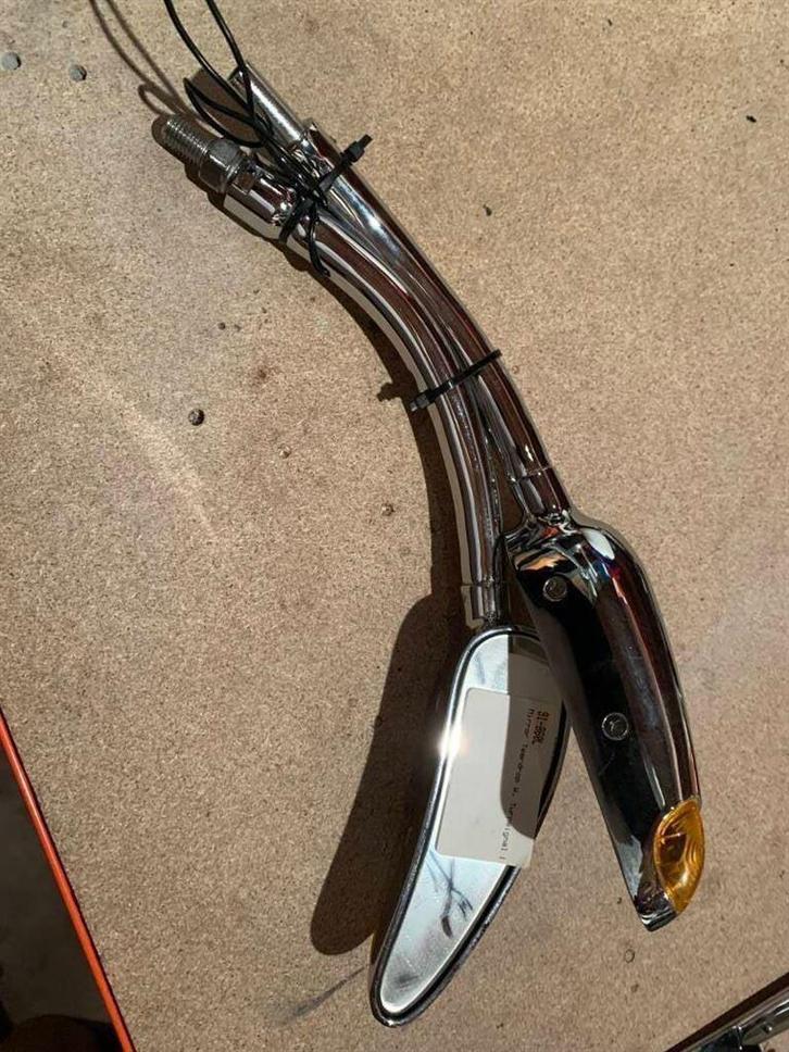 Spiegelset met richtingaanwijzers - Chroom - M10x1,25 [per p, Motoren, Accessoires | Overige, Nieuw, Verzenden