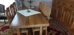 Volledige eetkamer eik, Huis en Inrichting, Ophalen, Gebruikt, 4 tot 6 stoelen