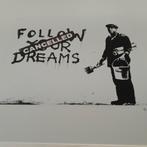 Lithografie Banksy,  getekend en genummerd met certificaat, Ophalen of Verzenden