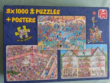 Puzzels Jan van Haasteren, Hobby en Vrije tijd, Denksport en Puzzels, Ophalen, 500 t/m 1500 stukjes, Zo goed als nieuw, Legpuzzel