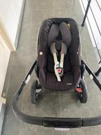 kinderwagen met toebehoren + autostoel + isofix, Kinderen en Baby's, Kinderwagens en Combinaties, Ophalen, Gebruikt, Verstelbare duwstang