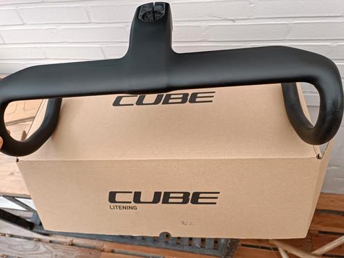 Carbon aero stuur cube litening, Fietsen en Brommers, Fietsonderdelen, Zo goed als nieuw, Stuur, Ophalen