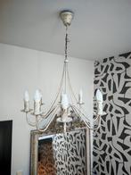 Lustre blanc avec Léger effet doré/bronze, Huis en Inrichting, Lampen | Kroonluchters, Ophalen