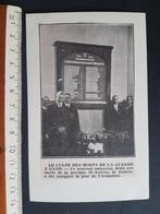 Knipsel op postkaart: Gent oorlogsmonument, Verzamelen, Verzenden, Landmacht, Foto of Poster