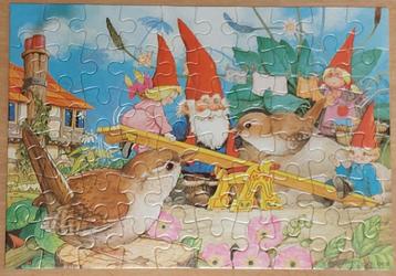 Plusieurs puzzles MB - David le lutin - comme neufs, Enlèvement ou Envoi, Plus de 50 pièces, Comme neuf