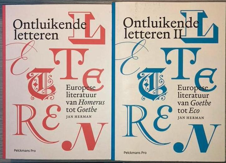 Jan Herman - Ontluikende letteren I & II, Boeken, Wetenschap, Ophalen of Verzenden