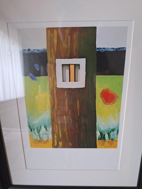Offsetdruk Roger Raveel kleine vaste prijs, Antiek en Kunst, Kunst | Litho's en Zeefdrukken, Ophalen
