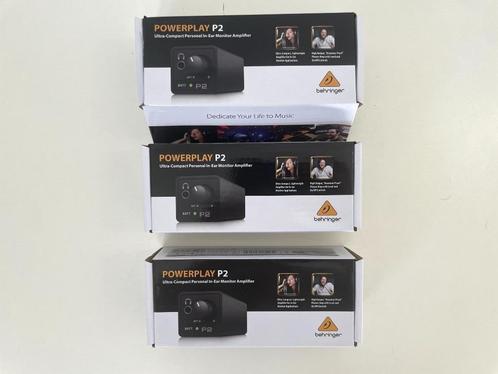 3x In-Ear Monitor Amplifier (Behringer Powerplay P2), Muziek en Instrumenten, Versterkers | Keyboard, Monitor en PA, Nieuw, Overige typen