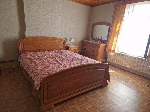Chambre à coucher en chêne, Huis en Inrichting, Slaapkamer | Complete slaapkamers, Zo goed als nieuw, Tweepersoons, Ophalen
