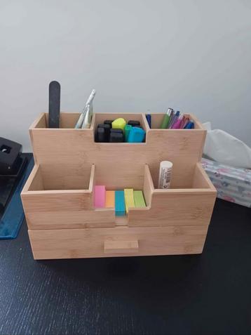 Organisateur de bureau en bambou neuf beschikbaar voor biedingen