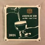 Plaque émaillée Chimay 150 ans, Verzamelen, Ophalen, Zo goed als nieuw, Reclamebord