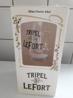 10 nieuwe Tripel Lefort glazen in doos, Collections, Marques de bière, Autres marques, Enlèvement, Verre ou Verres, Neuf