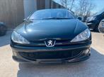 Peugeot 206cc airco leder gekeurd blanco, Voorwielaandrijving, Euro 6, Cabriolet, Zwart