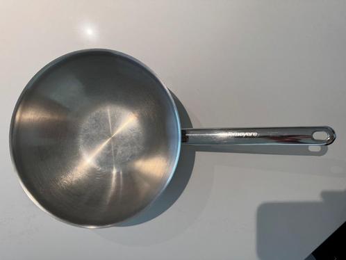 Demeyere wokpan Apollo 7, diameter 26 cm, Huis en Inrichting, Keuken | Potten en Pannen, Wok, Inox, Inductieplaat, Keramische plaat