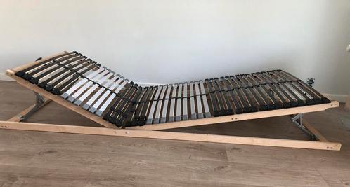 1-Persoons Lattenbodem, Verstelbaar, Huis en Inrichting, Slaapkamer | Matrassen en Bedbodems, Zo goed als nieuw, Matras, 90 cm