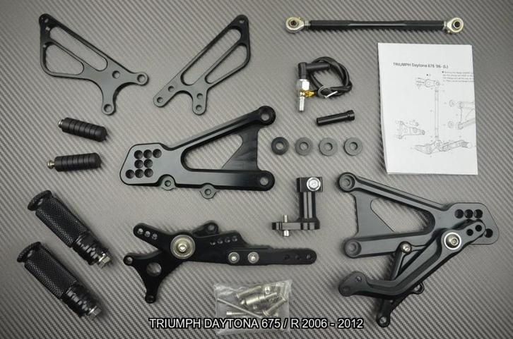 Commandes Reculées TRIUMPH DAYTONA 675 / R 2006 2012 2009, Motos, Accessoires | Autre, Neuf, Enlèvement ou Envoi