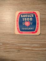 Oud bierviltje gueuze 1900 Toussaint, Verzamelen, Biermerken, Ophalen of Verzenden