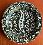 Grand plat en céramique décor Iznik signé Lachenal, Enlèvement ou Envoi