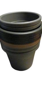 Bloembakken voor buiten, Tuin en Terras, Bloembakken en Plantenbakken, Ophalen, Kunststof, Rond, Zo goed als nieuw