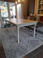 Houten tafel grijs, Huis en Inrichting, Tafels | Eettafels, 200 cm of meer, 100 tot 150 cm, Rechthoekig, Zo goed als nieuw