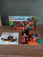 Minecraft lego, The Nether Bastion, Kinderen en Baby's, Ophalen, Zo goed als nieuw, Complete set, Lego