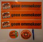Grote stickers CVP Politiek Wilfried Martens, Ophalen of Verzenden, Zo goed als nieuw, Overige typen