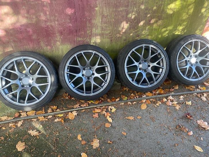 4 velgen + banden, Autos : Pièces & Accessoires, Pneus & Jantes, Pneus et Jantes, Pneus été, 18 pouces, 225 mm, Véhicule de tourisme