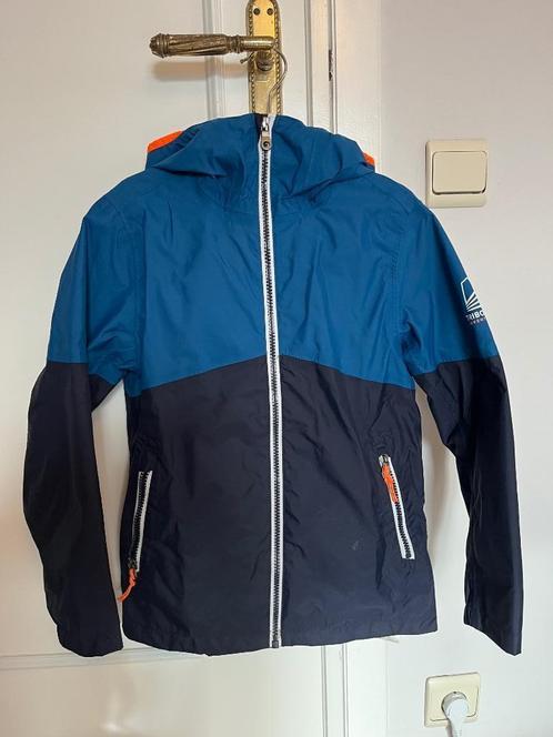 Veste coupe-vent kway Marine & bleu pétrole - 7-8A 123-130cm, Kinderen en Baby's, Kinderkleding | Maat 128, Zo goed als nieuw