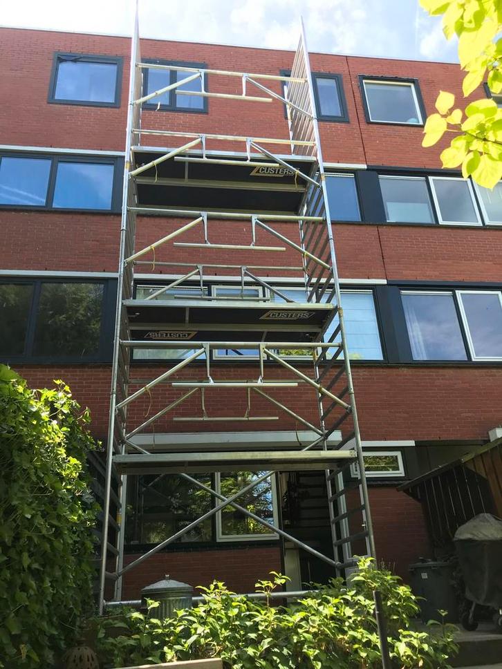 Custers rolsteiger 10,5 meter. (Profesioneel), Bricolage & Construction, Échafaudages, Comme neuf, Enlèvement