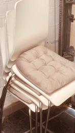 keuken stoelen, Huis en Inrichting, Stoelen, Ophalen, Gebruikt, Wit, Metaal