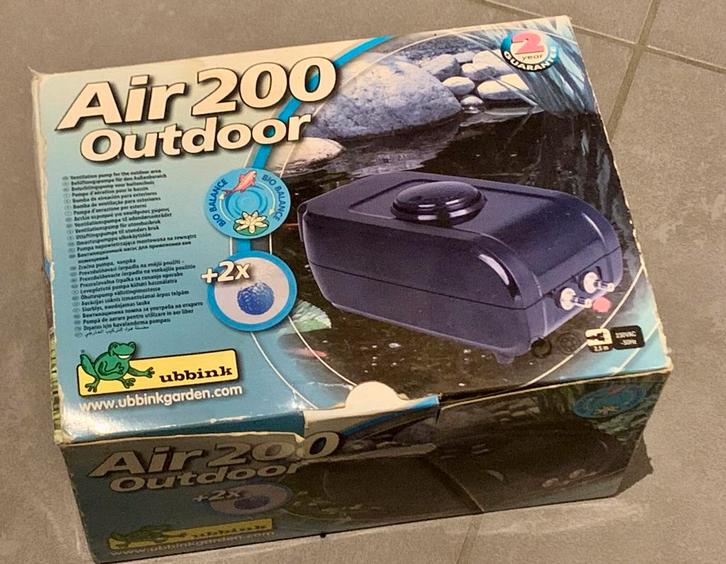 UBBINK AIR 200 OUTDOOR, POMPE D'AÉRATION POUR BASSIN, Jardin & Terrasse, Accessoires pour étangs, Comme neuf, Enlèvement