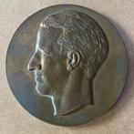 Belgische Medaille Boudewijn, koning der Belgen, Antiek en Kunst, Ophalen of Verzenden, Brons