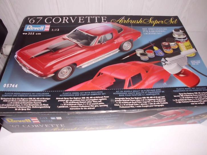 Chevrolet Corvette C2 Stingray ‘67 scale 1/12 355cm long, Hobby en Vrije tijd, Modelauto's | 1:5 tot 1:12, Nieuw, Auto, 1:9 t/m 1:12
