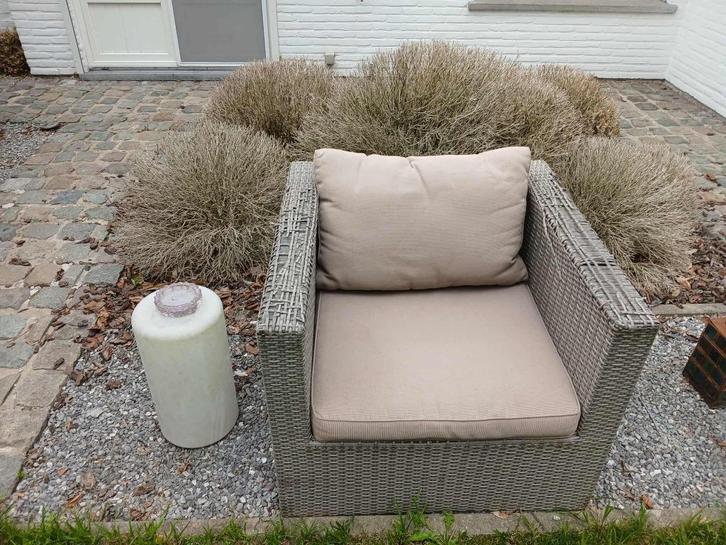 GRATIS tuinzetel lounge inclusief taupe kussens GRATIS, Tuin en Terras, Tuinsets en Loungesets, Ophalen