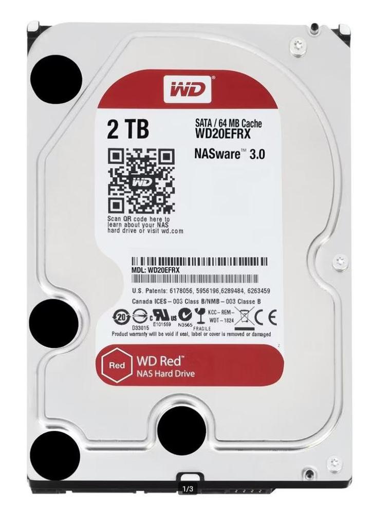 WD red nasware 2TB te koop, Computers en Software, Harde schijven, Gebruikt, Server, Intern, HDD, SATA, Ophalen