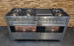 🔥 Poêle Luxe Boretti 150 cm Inox 7 Foyer Coupe de Feu 2 Fou, Electroménager, Cuisinières, Comme neuf, 5 zones de cuisson ou plus