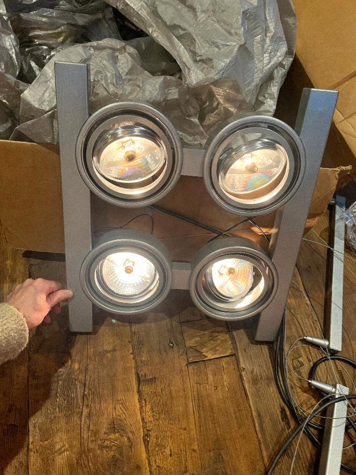 Set Design Lampen, Maison & Meubles, Lampes | Suspensions, Comme neuf, Moins de 50 cm, Verre, Métal, Enlèvement