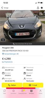 Peugeot 308 308 SW PREMIUM PACK 1.6 HDI, Auto-onderdelen, Carrosserie, Ophalen, Gebruikt, Voor, Peugeot