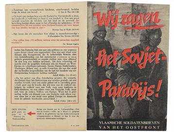 Originele Vlaams legioen propaganda brochure, Envoi