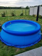 Zwembad Intex Easy set incl zeil en verwarming, Jardin & Terrasse, Piscines, Comme neuf, Piscine gonflable, 200 à 400 cm, Rond