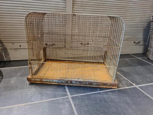 Oude metalen vogelkooi, Antiek en Kunst, Curiosa en Brocante, Ophalen