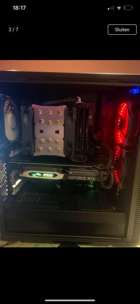 GAMING PC (RTX 2070 + Ryzen 7 3700X + 32GB RAM), Computers en Software, Desktop Pc's, Zo goed als nieuw, SSD, Gaming, Ophalen
