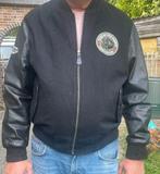 USA Varsity baseball jas jacket. 100% lederen mouwen, Ophalen of Verzenden, Zo goed als nieuw, Zwart