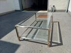 glazen salontafel, Huis en Inrichting, Tafels | Salontafels, Ophalen, Zo goed als nieuw