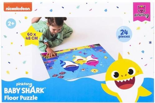 Baby Shark Vloerpuzzel - 24 stukjes - Pinkfong, Kinderen en Baby's, Speelgoed | Kinderpuzzels, Nieuw, 2 tot 4 jaar, 10 tot 50 stukjes
