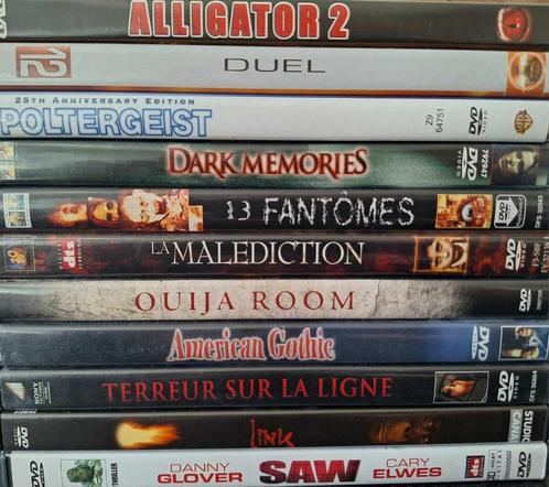 Horrorfilms op dvd - 1,50€, Cd's en Dvd's, Dvd's | Horror, Gebruikt, Spoken en Geesten, Vanaf 16 jaar, Ophalen of Verzenden